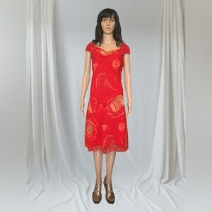 Elegant Red Women's Dress